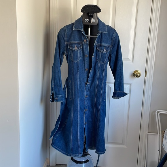 Lucky Brand midi length jean coat - Picture 7 of 8